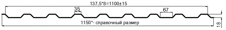 Фото: Профнастил оцинкованный МП20 х 1100 (ОЦ-01-БЦ-0.75) в Одинцово