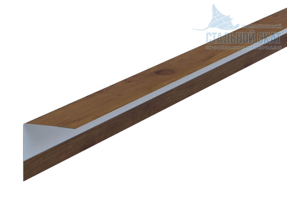 Фото: Планка угла наружного 30х30х3000 (ECOSTEEL_T-12-Дуб-0.45) в Одинцово